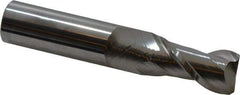 Accupro - 3/4", 2 Flute, Single End, Solid Carbide, 0.06" Corner Radius End Mill - 4" OAL, 40° Helix, Right Hand Flute, 1-1/2" LOC, Right Hand Cut - Makers Industrial Supply