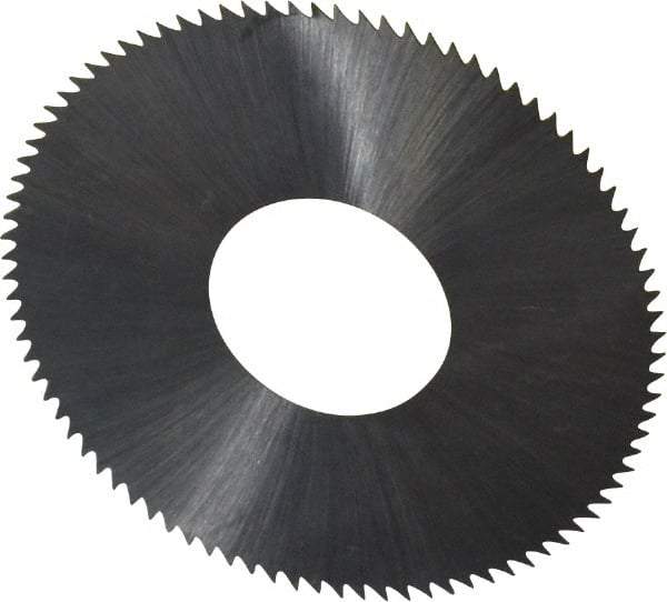 Made in USA - 1-3/4" Diam x 0.006" Blade Thickness x 5/8" Arbor Hole Diam, 90 Tooth Slitting and Slotting Saw - Arbor Connection, Right Hand, Uncoated, High Speed Steel, Concave Ground, Contains Keyway - Makers Industrial Supply