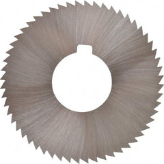 Made in USA - 2-3/4" Diam x 0.064" Blade Thickness x 1" Arbor Hole Diam, 56 Tooth Slitting and Slotting Saw - Arbor Connection, Right Hand, Uncoated, High Speed Steel, Concave Ground, Contains Keyway - Makers Industrial Supply