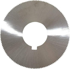 Made in USA - 1-3/4" Diam x 0.014" Blade Thickness x 5/8" Arbor Hole Diam, 132 Tooth Slitting and Slotting Saw - Arbor Connection, Right Hand, Uncoated, High Speed Steel, Concave Ground, Contains Keyway - Makers Industrial Supply