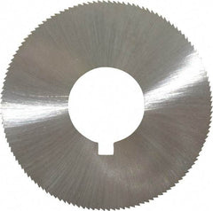 Made in USA - 1-3/4" Diam x 0.028" Blade Thickness x 5/8" Arbor Hole Diam, 132 Tooth Slitting and Slotting Saw - Arbor Connection, Right Hand, Uncoated, High Speed Steel, Concave Ground, Contains Keyway - Makers Industrial Supply