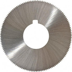 Made in USA - 1-3/4" Diam x 0.051" Blade Thickness x 5/8" Arbor Hole Diam, 132 Tooth Slitting and Slotting Saw - Arbor Connection, Right Hand, Uncoated, High Speed Steel, Concave Ground, Contains Keyway - Makers Industrial Supply