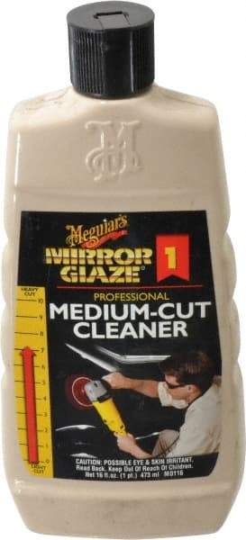 Mirror Glaze - Automotive Medium Cut Cleaner - 16 oz Bottle - Makers Industrial Supply