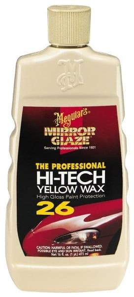 Mirror Glaze - Automotive Liquid Yellow Wax - 16 oz Bottle - Makers Industrial Supply