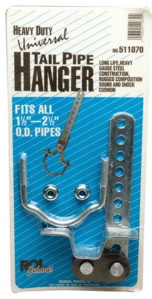 Made in USA - 4-1/4" Long, Steel Tailpipe Hanger - 1-1/2" OD - Makers Industrial Supply