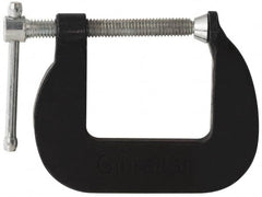 Gibraltar - Light-Duty 1" Max Opening, 1-1/2" Throat Depth, Cast Iron Standard C-Clamp - 500 Lb Capacity, 0" Min Opening, Standard Throat Depth - Makers Industrial Supply