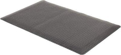 Wearwell - 5' Long x 3' Wide, Dry Environment, Anti-Fatigue Matting - Black, Vinyl with Urethane Sponge Base, Beveled on 4 Sides - Makers Industrial Supply