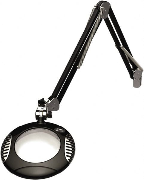 O.C. White - 43 Inch, Clamp on, LED, Black, Magnifying Task Light - 4 Watt, 2x Magnification, 6 Inch Wide, 6 Inch Long - Makers Industrial Supply