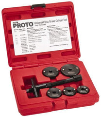 Proto - 7 Piece Automotive Disc Brake Caliper Tool Kit - Makers Industrial Supply