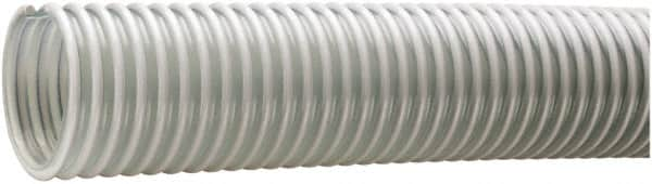 Kuriyama of America - 2-1/2" ID x 3.07" OD, 40 Max psi, Full In. Hg, Dry Material Handling & Transfer Hose - PVC, -40 to 150°F, 3" Bend Radius, 100' Coil Length, Clear - Makers Industrial Supply