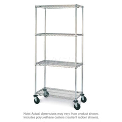 Metro - Carts; Type: Wire ; Load Capacity (Lb.): 900.000 ; Number of Shelves: 4 ; Width (Inch): 20-3/16 ; Length (Inch): 50 ; Height (Inch): 67-7/8 - Exact Industrial Supply