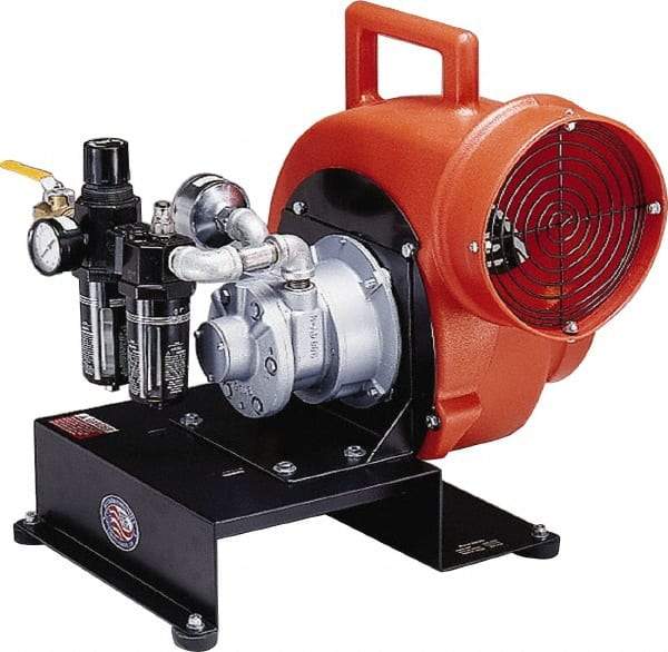 Allegro - 8" Inlet, Pneumatic Centrifugal Blower - 1,800 & 1,350 CFM (One 90° Bend), 1,700 CFM (Free Air) & 900 CFM (Two 90° Bends) - Makers Industrial Supply