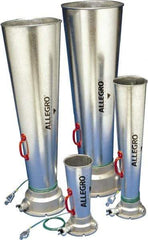 Allegro - 46.06 Inch Long, Galvanized Steel Venturi Style Pneumatic Blowers - 1 Inch NPT, 14.37 Inch Base Diameter, 14-1/4 Inch Face Diameter - Makers Industrial Supply