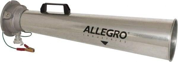 Allegro - 30-1/2 Inch Long, Galvanized Steel Venturi Style Pneumatic Blowers - 1/2 Inch NPT, 7.31 Inch Base Diameter, 7 Inch Face Diameter - Makers Industrial Supply