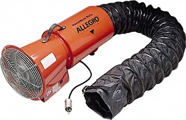 Allegro - 13" Inlet, Direct Drive, 890 CFM, Blower - 3.3 Amp Rating, 115 Volts, 3,250 RPM - Makers Industrial Supply