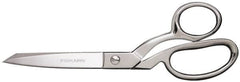 Fiskars - 3-1/2" LOC, 8-1/2" OAL Steel Scissors - Right Hand, Steel Bent Handle, For Fabrics, Textiles - Makers Industrial Supply