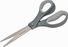 Fiskars - 3-7/64" LOC, 8-1/2" OAL Stainless Steel Scissors - Right Hand, Plastic Straight Handle, For Crafts - Makers Industrial Supply