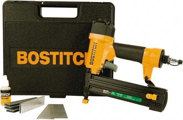 Stanley Bostitch - 5/8 to 1-5/8" Brad Length & 1/2 to 1-1/2" Staple Length, 18 Gauge Staple Gun/Brad Air Nailer - 70 to 100 psi - Makers Industrial Supply