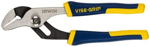 Irwin - 6" OAL, 1" Jaw Length, Groove Joint Pliers - Serrated Jaw, Straight Head, ProTouch Handles - Makers Industrial Supply