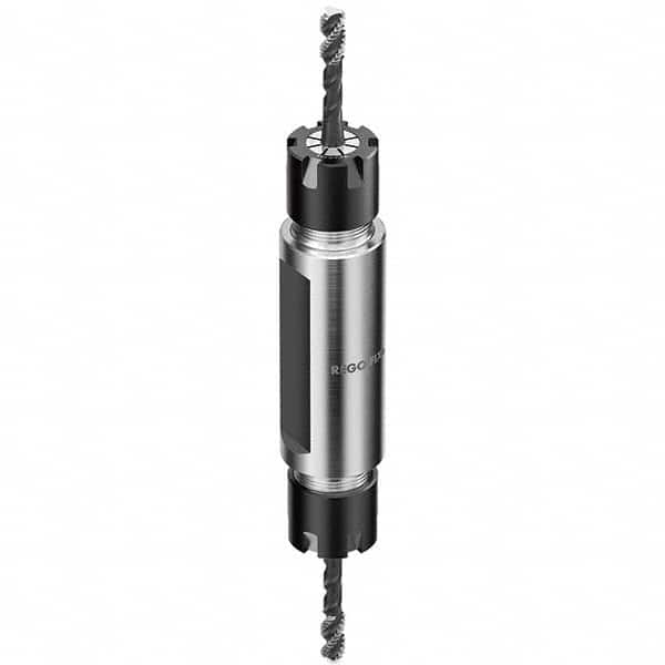 Collet Chuck: 0.5 to 10 mm Capacity, ER Collet, 22 mm Shank Dia, Straight Shank 100 mm Projection, 0.003 mm TIR, Through Coolant