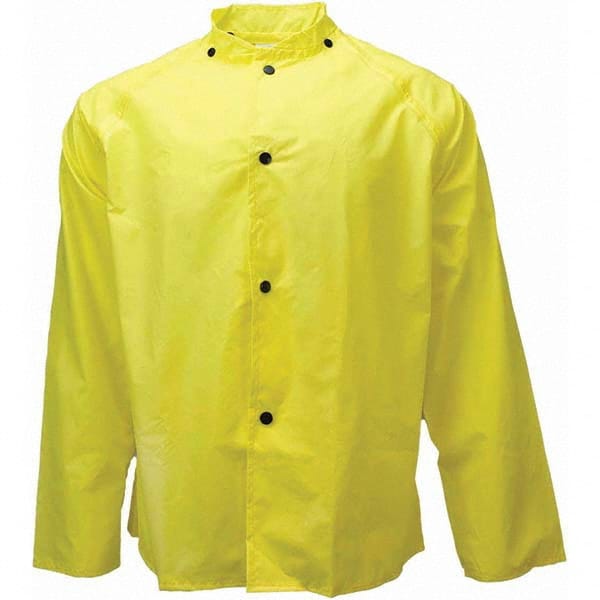 Neese - Size L Yellow Rain & Flame Resistant/Retardant Rain Jacket - Makers Industrial Supply