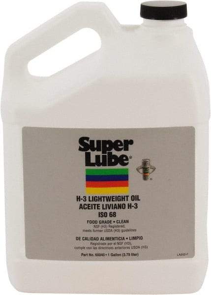 Synco Chemical - 1 Gal Bottle Synthetic Multi-Purpose Oil - -12 to 121°F, SAE 80W, ISO 68, 72-79.5 cSt at 40°C, Food Grade - Makers Industrial Supply