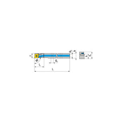 Indexable Turning Toolholders; Cutting Direction: Right Hand; Compatible Insert Size Code: CC..09T3; Toolholder Style: SCLCR; Rake: Positive; Rake Angle: 7.000; Multi-use Tool: No; Lead Angle: 95.0; Insert Holding Method: Screw; Shank Width (mm): 12.00; S