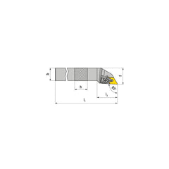 Indexable Turning Toolholders; Cutting Direction: Left Hand; Compatible Insert Size Code: DN..43.; Toolholder Style: DDJNL; Rake: Negative; Rake Angle: 0; Multi-use Tool: No; Lead Angle: 93.0; Insert Holding Method: Wedge; Shank Width (Decimal Inch): 1.25