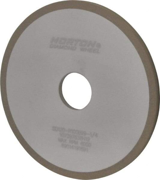 Norton - 6" Diam x 1-1/4" Hole x 1/4" Thick, 120 Grit Surface Grinding Wheel - Diamond, Type 1A1, Fine Grade, Resinoid Bond - Makers Industrial Supply