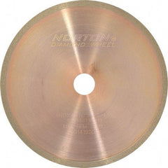 Norton - 4" Diam x 1/2" Hole, 150 Grit Surface Grinding Wheel - Diamond, Type 1A1R, Medium Grade - Makers Industrial Supply