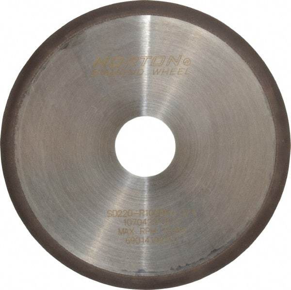 Norton - 6" Diam x 1-1/4" Hole, 220 Grit Surface Grinding Wheel - Diamond, Type 1A1R, Fine Grade - Makers Industrial Supply