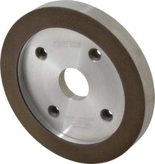 Norton - 6" Diam, 1-1/4" Hole Size, 3/4" Overall Thickness, 120 Grit, Type 6 Tool & Cutter Grinding Wheel - Fine Grade, Diamond, R Hardness, Resinoid Bond - Makers Industrial Supply