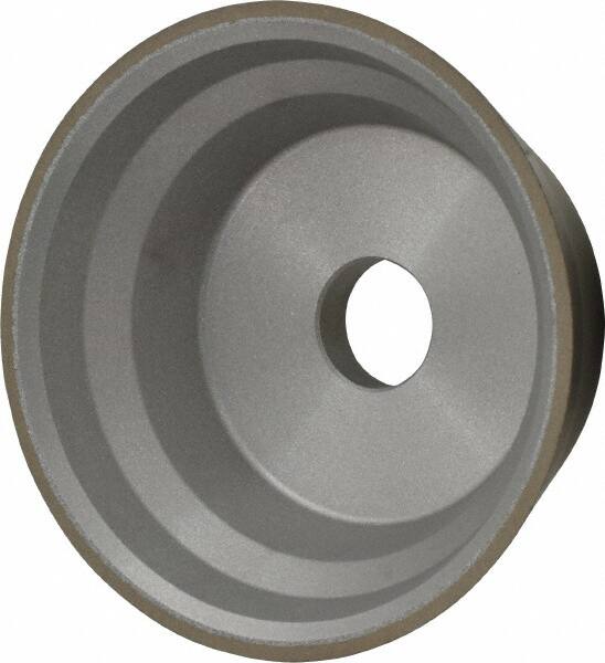 Norton - 3-3/4" Diam, 3/4" Hole Size, 1-1/2" Overall Thickness, 120 Grit, Type 11 Tool & Cutter Grinding Wheel - Fine Grade, Diamond, Resinoid Bond - Makers Industrial Supply