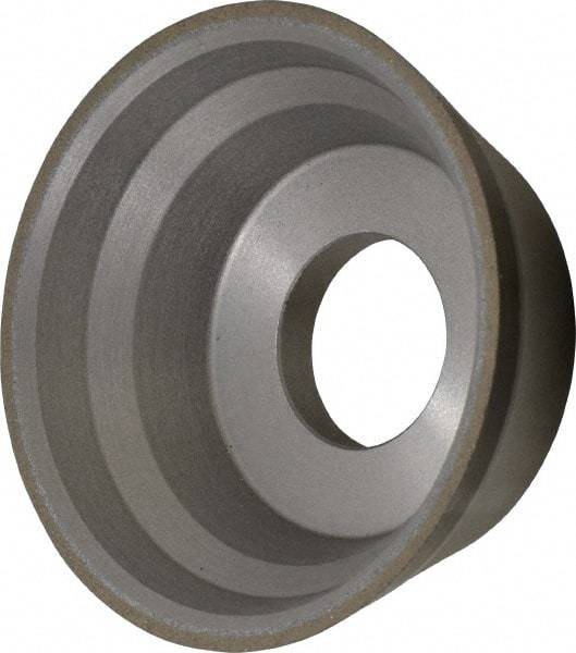 Norton - 3-3/4" Diam, 1-1/4" Hole Size, 1-1/2" Overall Thickness, 100 Grit, Type 11 Tool & Cutter Grinding Wheel - Fine Grade, CBN, Resinoid Bond - Makers Industrial Supply