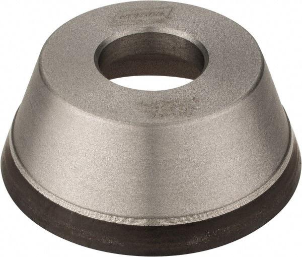 Norton - 3-3/4" Diam, 1-1/4" Hole Size, 1-1/2" Overall Thickness, 120 Grit, Type 11 Tool & Cutter Grinding Wheel - Fine Grade, CBN, Resinoid Bond - Makers Industrial Supply