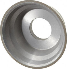 Norton - 3-3/4" Diam, 1-1/4" Hole Size, 1-1/2" Overall Thickness, 220 Grit, Type 11 Tool & Cutter Grinding Wheel - Very Fine Grade, Diamond, Resinoid Bond - Makers Industrial Supply