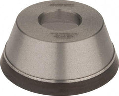 Norton - 3-3/4" Diam, 1-1/4" Hole Size, 1-1/2" Overall Thickness, 120 Grit, Type 11 Tool & Cutter Grinding Wheel - Fine Grade, Diamond, Resinoid Bond - Makers Industrial Supply