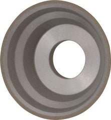 Norton - 3-3/4" Diam, 1-1/4" Hole Size, 1-1/2" Overall Thickness, 150 Grit, Type 11 Tool & Cutter Grinding Wheel - Very Fine Grade, Diamond, Resinoid Bond - Makers Industrial Supply