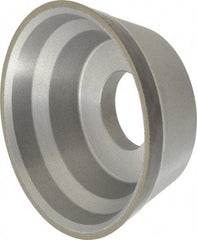 Norton - 3-3/4" Diam, 1-1/4" Hole Size, 1-1/2" Overall Thickness, 220 Grit, Type 11 Tool & Cutter Grinding Wheel - Very Fine Grade, Diamond, Resinoid Bond - Makers Industrial Supply