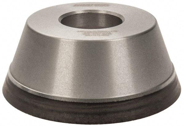 Norton - 3-3/4" Diam, 1-1/4" Hole Size, 1-1/2" Overall Thickness, 120 Grit, Type 11 Tool & Cutter Grinding Wheel - Fine Grade, Diamond, Resinoid Bond - Makers Industrial Supply