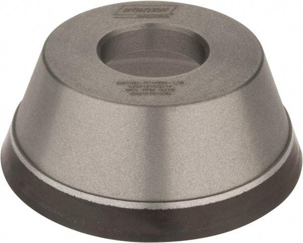 Norton - 3-3/4" Diam, 1-1/4" Hole Size, 1-1/2" Overall Thickness, 180 Grit, Type 11 Tool & Cutter Grinding Wheel - Very Fine Grade, Diamond, Resinoid Bond - Makers Industrial Supply