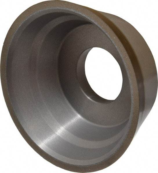 Norton - 3-3/4" Diam, 1-1/4" Hole Size, 1-1/2" Overall Thickness, 120 Grit, Type 11 Tool & Cutter Grinding Wheel - Fine Grade, Diamond, Resinoid Bond - Makers Industrial Supply