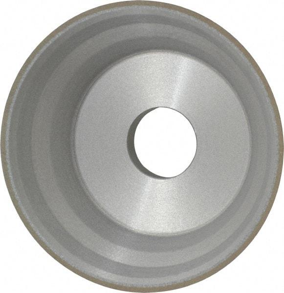 Norton - 5" Diam, 1-1/4" Hole Size, 1-3/4" Overall Thickness, 120 Grit, Type 11 Tool & Cutter Grinding Wheel - Fine Grade, CBN, Resinoid Bond - Makers Industrial Supply