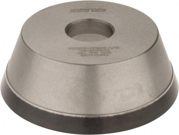 Norton - 5" Diam, 1-1/4" Hole Size, 1-3/4" Overall Thickness, 100 Grit, Type 11 Tool & Cutter Grinding Wheel - Fine Grade, Diamond, Resinoid Bond - Makers Industrial Supply