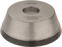 Norton - 5" Diam, 1-1/4" Hole Size, 1-3/4" Overall Thickness, 100 Grit, Type 11 Tool & Cutter Grinding Wheel - Fine Grade, Diamond, Resinoid Bond - Makers Industrial Supply