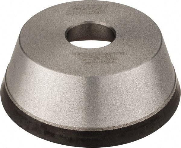 Norton - 5" Diam, 1-1/4" Hole Size, 1-3/4" Overall Thickness, 120 Grit, Type 11 Tool & Cutter Grinding Wheel - Fine Grade, Diamond, Resinoid Bond - Makers Industrial Supply