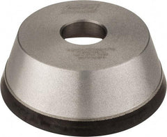 Norton - 5" Diam, 1-1/4" Hole Size, 1-3/4" Overall Thickness, 120 Grit, Type 11 Tool & Cutter Grinding Wheel - Fine Grade, Diamond, Resinoid Bond - Makers Industrial Supply