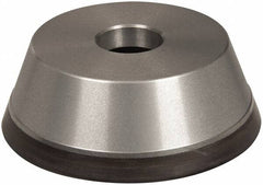 Norton - 5" Diam, 1-1/4" Hole Size, 1-3/4" Overall Thickness, 220 Grit, Type 11 Tool & Cutter Grinding Wheel - Very Fine Grade, Diamond, Resinoid Bond - Makers Industrial Supply