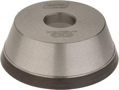 Norton - 5" Diam, 1-1/4" Hole Size, 1-3/4" Overall Thickness, 120 Grit, Type 11 Tool & Cutter Grinding Wheel - Fine Grade, Diamond, Resinoid Bond - Makers Industrial Supply