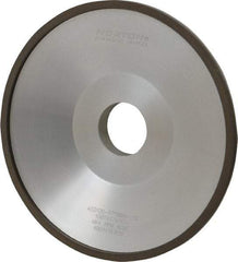 Norton - 6" Diam, 1-1/4" Hole Size, 1" Overall Thickness, 120 Grit, Type 12 Tool & Cutter Grinding Wheel - Fine Grade, Diamond, Resinoid Bond - Makers Industrial Supply